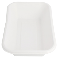 Image PLATEAUX 'BIONIC' 950 ML 21,5x14x5,2 CM BLANC BAGASSE (600 UNITÉ) #3