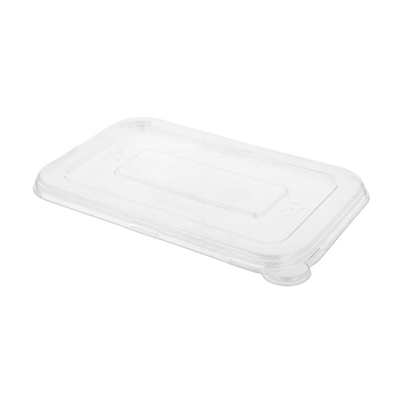 Image COUVERCLES BAS POUR RÉFÉRENCES 221.36-221.37 'BIONIC'  18,8x12,8x0,9 CM TRANSPARENT PET (600 UNITÉ) #1