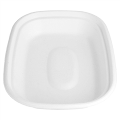 Image PLATEAUX 'BIONIC' 1100 ML 23,1x18,2x4,3 CM BLANC BAGASSE (300 UNITÉ) #3