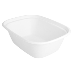 Image PLATEAUX 'BIONIC' 1800 ML 23,1x18,2x7,7 CM BLANC BAGASSE (300 UNITÉ) #1
