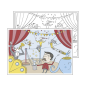 Image SETS DE TABLE COLORIAGE "CIRCUS"  100 G/M2 31x43 CM QUADRICHROMIE CELLULOSE (1000 UNITÉ) #1