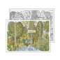 Image SETS DE TABLE COLORIAGE "FOREST ANIMALS"  100 G/M2 31x43 CM QUADRICHROMIE CELLULOSE (1000 UNITÉ) #1