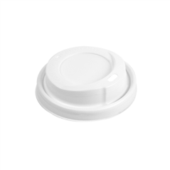 Image COUVERCLES HAUTS POUR GOBELETS 240 ML   BLANC PS (1000 UNITÉ) #1