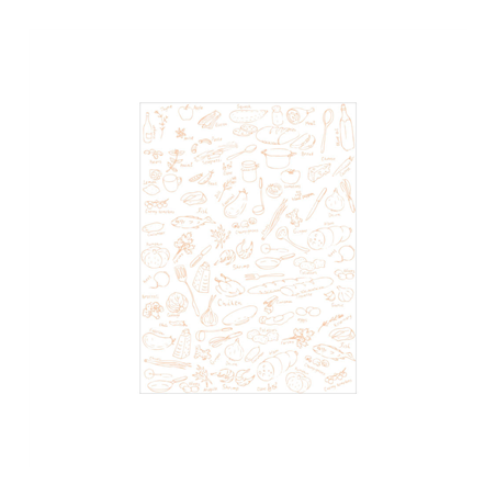 Image PAPIER ALIMENTAIRE INGRAISSABLE 'DELI' 35 G/M2 35x26 CM BLANC PARCH.INGRAISSABLE (500 UNITÉ) #1