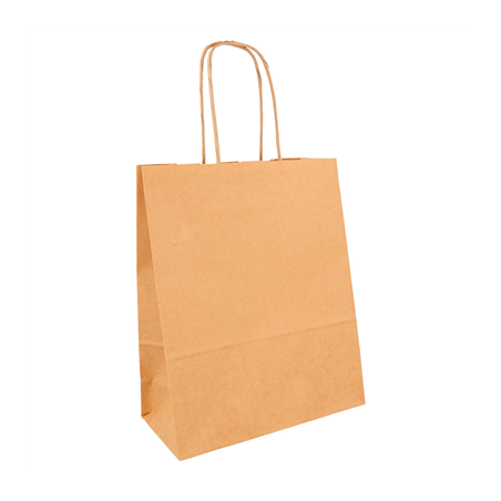 Image SACS SOS AVEC ANSES  80 G/M2 18+8x21,5 CM NATUREL KRAFT (250 UNITÉ) #1