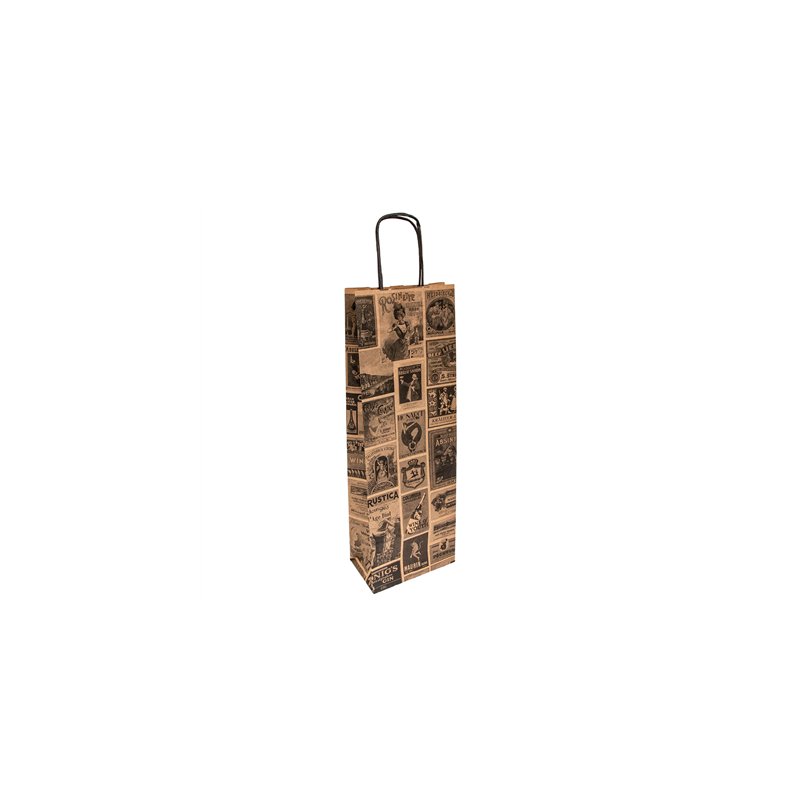 SACS SOS AVEC ANSES 1 BOTEILLE 'BACCHUS' 100 G/M2 14+8x40 CM NATUREL KRAFT (250 UNITÉ) SACS SOS AVEC ANSES 1 BOTEILLE 'BACCHUS' 100 G/M2 14+8x40 CM NATUREL KRAFT (250 UNITÉ)