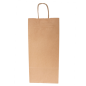 Image SACS SOS AVEC ANSES 2 BOTEILLES  100 G/M2 18+10x39 CM NATUREL KRAFT (250 UNITÉ) #2