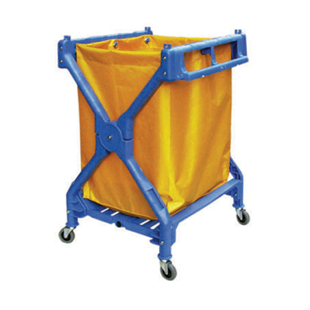 Image CHARIOT PLIABLE POUR BLANCHISSERIE 'ARROW'  71x66x95 CM BLEU PLASTIQUE (1 UNITÉ) #1