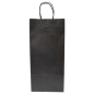 Image SACS SOS AVEC ANSES 2 BOTEILLES  100 G/M2 18+10x39 CM NOIR KRAFT (250 UNITÉ) #2