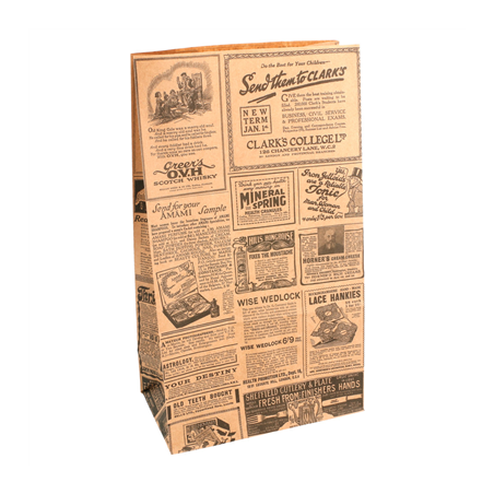 Image SACS SOS SANS ANSES 'TIMES' 70 G/M2 14+8x24 CM NATUREL KRAFT (1000 UNITÉ) #1