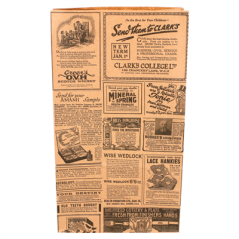 Image SACS SOS SANS ANSES 'TIMES' 70 G/M2 14+8x24 CM NATUREL KRAFT (1000 UNITÉ) #3