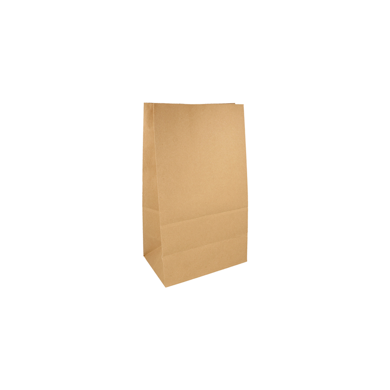 SACS SOS SANS ANSES  70 G/M2 22+14x37 CM NATUREL KRAFT (500 UNITÉ)