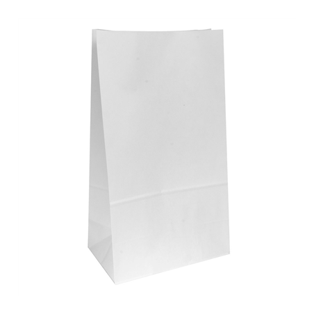 Image SACS SOS SANS ANSES  80 G/M2 25+15x43,5 CM BLANC CELLULOSE (250 UNITÉ) #1