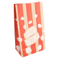 Image SACS SOS POP CORN 'STRIPES' 2,5 L-85 OZ 80 G/M² 14+8x24 CM NATUREL PARCH.INGRAISSABLE (500 UNITÉ) #1