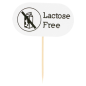 Image PIQUES "LACTOSE FREE"  8 CM BLANC BOIS (100 UNITÉ) #1