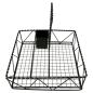 Image CORBEILLE "CADDY" CARRÉ  25x25x24 CM NOIR METAL (1 UNITÉ) #3