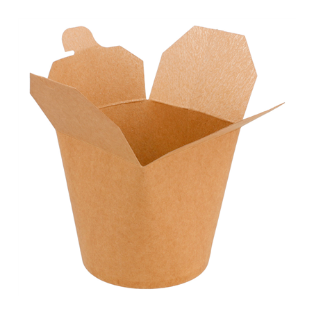 RÉCIPIENTS MULTIUSAGES MICRO-ONDABLES 780 ML 275 + 25 PE G/M2 Ø9x9 CM NATUREL KRAFT (50 UNITÉ)