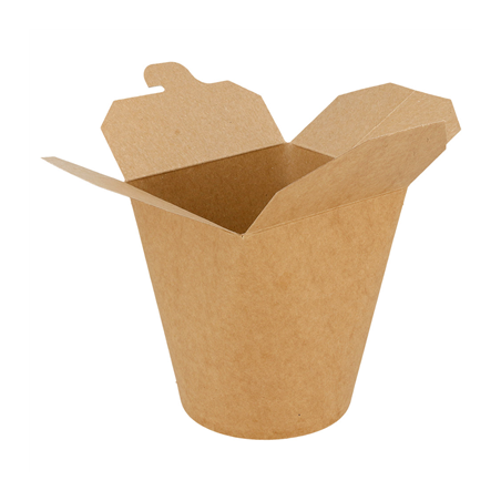 RÉCIPIENTS MULTIUSAGES MICRO-ONDABLES 960 ML 275 + 25 PE G/M2 Ø9x10,8 CM NATUREL KRAFT (50 UNITÉ)