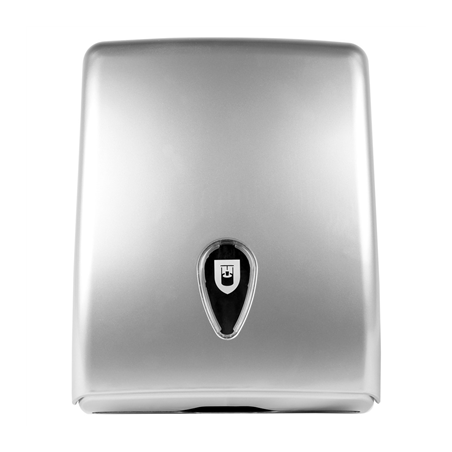 DISTRIBUTEUR POUR ESSUIE-MAINS  27,7x13x37 CM ARGENTE ABS (1 UNITÉ)