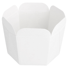 Image MINI POTS À PATES 10 CL 210 + 15 PE G/M2 5x5 CM BLANC CARTON (100 UNITÉ) #1