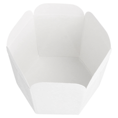 Image MINI POTS À PATES 10 CL 210 + 15 PE G/M2 5x5 CM BLANC CARTON (100 UNITÉ) #3