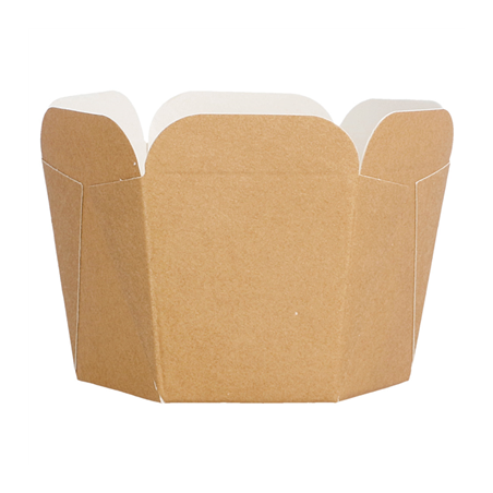 MINI POTS À PATES 10 CL 210 + 15 PE G/M2 5x5 CM MARRON CARTON (100 UNITÉ)