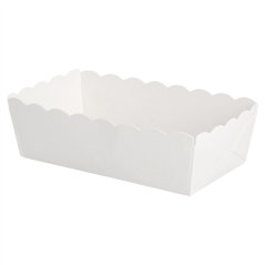 Image DELI-BARQUETTES  210 + 15 PE G/M2 9x5x3,2 CM BLANC CARTON (100 UNITÉ) #1