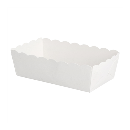 Image DELI-BARQUETTES  210 + 15 PE G/M2 9x5x3,2 CM BLANC CARTON (100 UNITÉ) #1