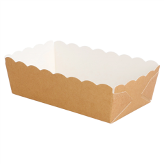 Image DELI-BARQUETTES  210 + 15 PE G/M2 9x5x3,2 CM MARRON CARTON (100 UNITÉ) #1