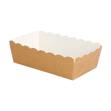 Image DELI-BARQUETTES  210 + 15 PE G/M2 9x5x3,2 CM MARRON CARTON (100 UNITÉ) #1