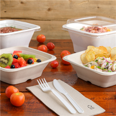 Image SET 3/1 FOURCHETTE, COUTEAU, SERVIETTE  18 CM BLANC CPLA (500 UNITÉ) #4