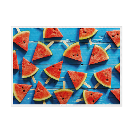 Image SETS DE TABLE OFFSET 'WATERMELON' 70 G/M2 31x43 CM QUADRICHROMIE PAPIER (2000 UNITÉ) #1
