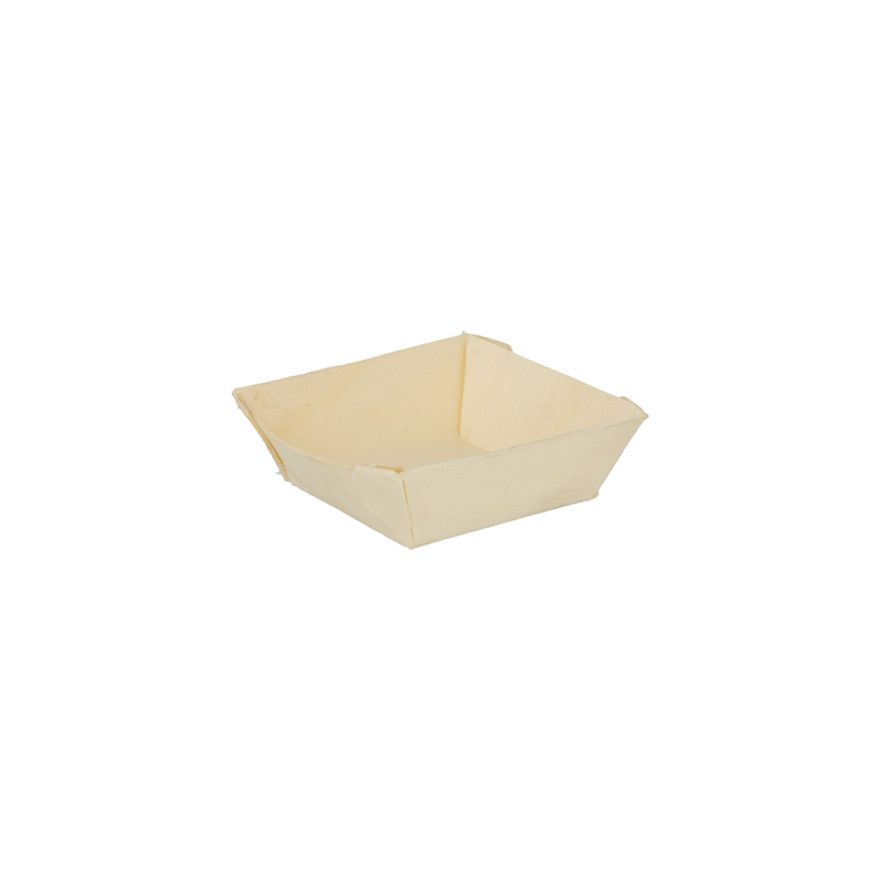 BARQUETTES CARRÉES 40 ML 5,5x5,5x2 CM NATUREL BOIS (500 UNITÉ)