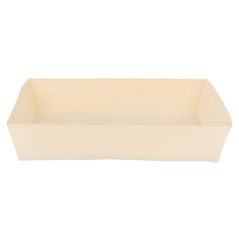 BARQUETTES RECTANGULAIRES 19x13x4 CM NATUREL BOIS (100 UNITÉ)