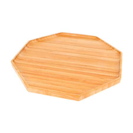 PLATEAU OCTOGONAL  28x28x1,7 CM BAMBOU (1 UNITÉ)