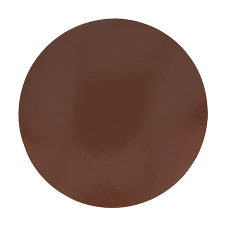 CARTONS PÂTISSERIE DEUX FACES  1100 G/M2 Ø 26 CM CHOCOLAT/PRALINÉ CARTON (100 UNITÉ)