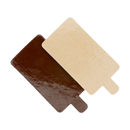 Image CARTONS PÂTISSERIE DEUX FACES  1100 G/M2 5,5x9,5 CM CHOCOLAT/PRALINÉ CARTON (200 UNITÉ) #1