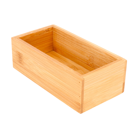 Image BOÎTE POUR BUFFET  8x15,5x5 CM NATUREL BAMBOU (1 UNITÉ) #1