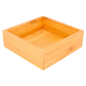 Image BOÎTE POUR BUFFET  15,5x15,5x5 CM NATUREL BAMBOU (1 UNITÉ) #1