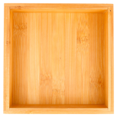 Image BOÎTE POUR BUFFET  15,5x15,5x5 CM NATUREL BAMBOU (1 UNITÉ) #3