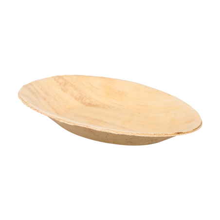 Image ASSIETTES OVALES 'ARECA'  17x12x2 CM NATUREL ARECA (200 UNITÉ) #1