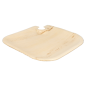 Image PLATEAUX AVEC PORTE-COUPES 'ARECA'  21x21x1,5 CM NATUREL ARECA (100 UNITÉ) #1