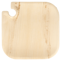 Image PLATEAUX AVEC PORTE-COUPES 'ARECA'  21x21x1,5 CM NATUREL ARECA (100 UNITÉ) #3