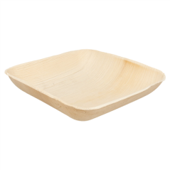 Image BOLS CARRÉS 'ARECA' 20x20x4 CM NATUREL ARECA (200 UNITÉ) #1