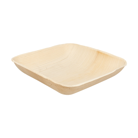 Image BOLS CARRÉS 'ARECA'  20x20x4 CM NATUREL ARECA (200 UNITÉ) #1