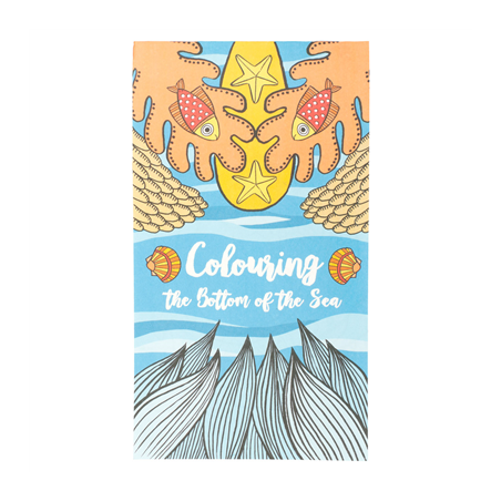 Image CAHIERS COLORIAGE "FOND DE LA MER"  100 G/M2 12,5x22 CM QUADRICHROMIE CELLULOSE (100 UNITÉ) #1