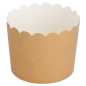Image MUFFIN CUPS  160 + 15 PE G/M2 Ø 6x5,5 CM MARRON CARTON (100 UNITÉ) #1