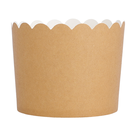 MUFFIN CUPS  160 + 15 PE G/M2 Ø 6x5,5 CM MARRON CARTON (100 UNITÉ)