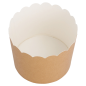 Image MUFFIN CUPS  160 + 15 PE G/M2 Ø 6x5,5 CM MARRON CARTON (100 UNITÉ) #3