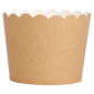 Image MUFFIN CUPS  160 + 15 PE G/M2 Ø 5x4,5 CM MARRON CARTON (100 UNITÉ) #2